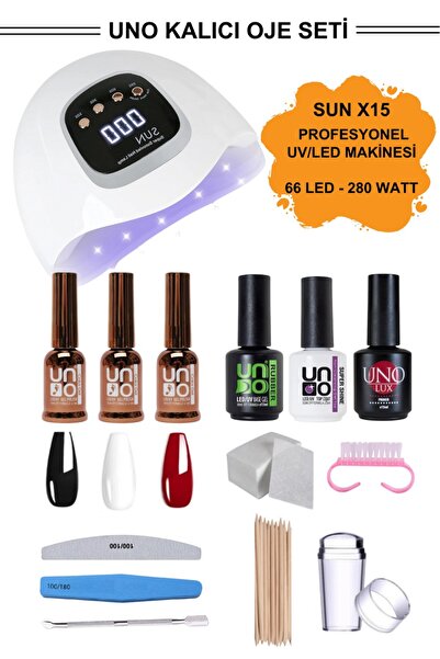 QNAİL PROFESSİONAL UNO 3 RENK KALICI OJE SETİ