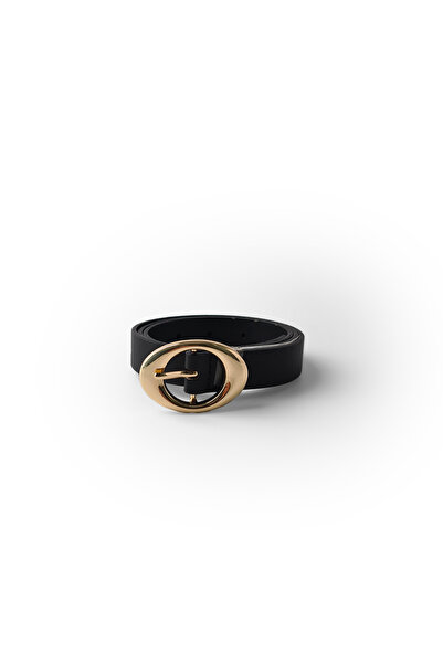 Ecrou Circle Buckle Belt Black