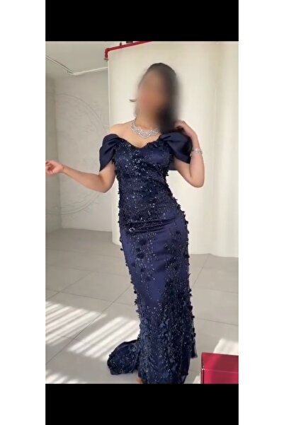 NALA FASHION ✨ Luxurious dark navy blue evening dress