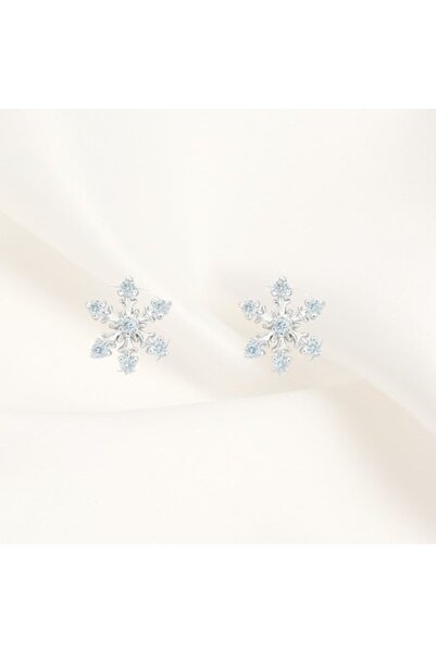 Joliesse Diamonds - Silver Earrings, Winter Bloom