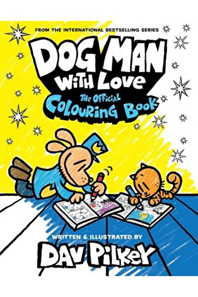 Scholastic Dog Man With Love: The Official Colouring Book