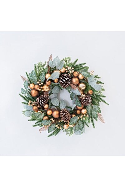 EUROLAMP coroană decorativă H55 cm verde-cupru