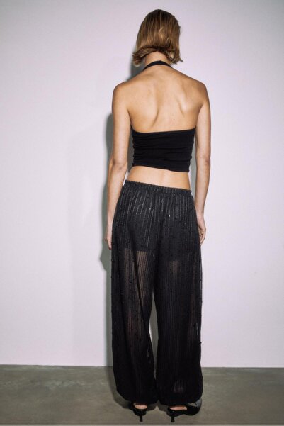 Stradivarius sequin balloon trousers