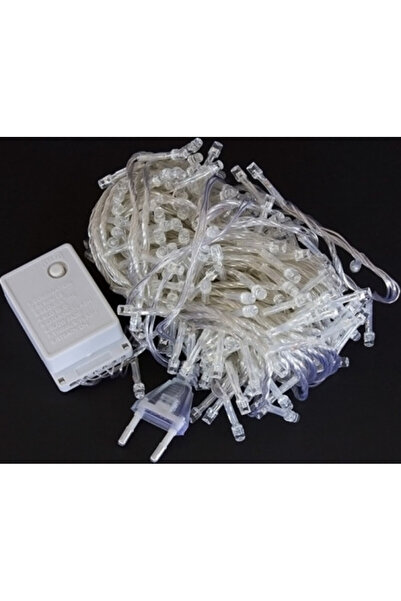 HSMKTP Christmas Decorations 4 x 15 m Fringe Lights FLASH, 1200 LED Bulbs