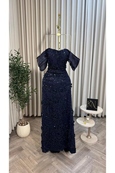 NALA FASHION ✨ Luxurious dark navy blue evening dress