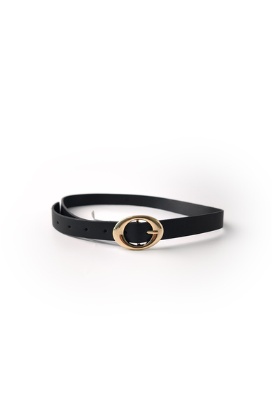Ecrou Circle Buckle Belt Black