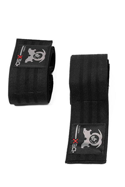 Dex Supports Fitness Knee Wraps Legend, Sports Wrist Wraps Elite, T-Lifting Straps Set of 3