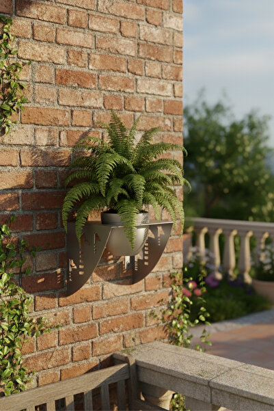 Grandmix جدارية معدنية مقاس أزرق بلون الكوبالت 25x17 سم لتزيين المنزل والشرفة...