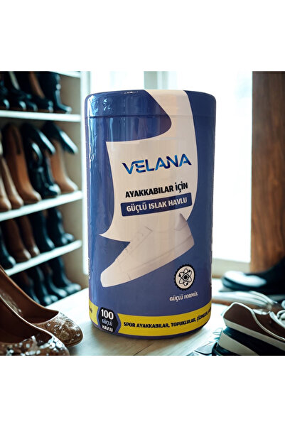 VELANA Ayakkabı Temizleyici & Islak Islak Mendil | 100 Adet