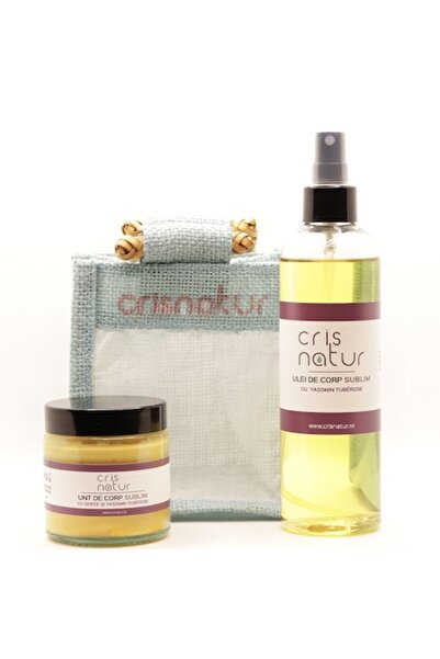 Cris Natur 100% SUBLIM Body Butter and Oil Set with Ghee and Yassmin Tuberose 120ml