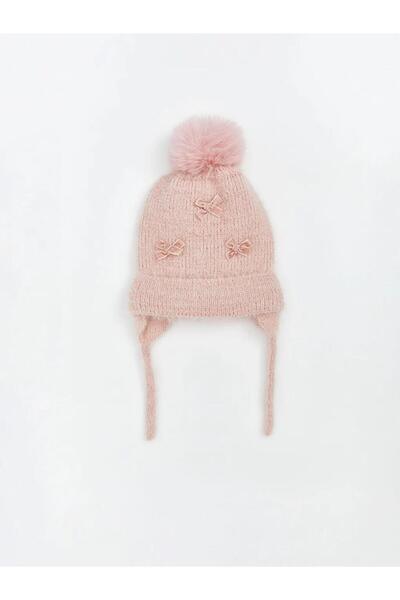 LC Waikiki Baby Girl Beret with Pompom Detail (W5)