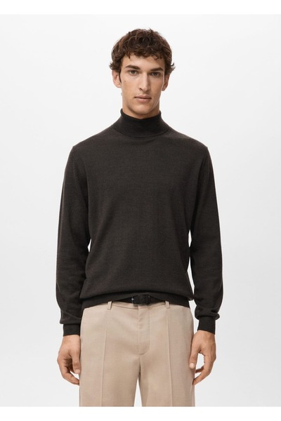 MANGO Man %100 merinos yünü boğazlı kazak