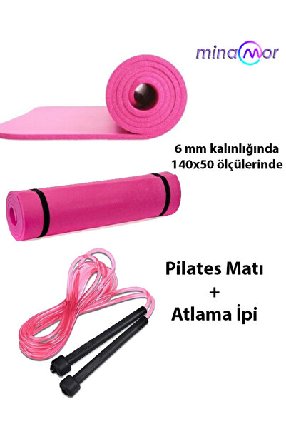 Minamor 6 mm Pembe Pilates Minderi - Atlama İpi