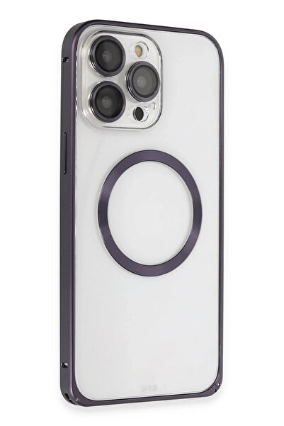 Joko غطاء حماية معدني مغناطيسي لهاتف آيفون 14 برو من ديرندز - (204553) بنفسجي...