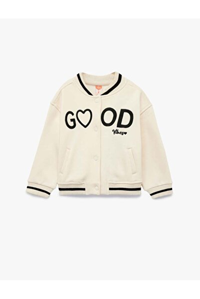 Koton Ecru Baby Girl Jacket 6Wmg60005Ak