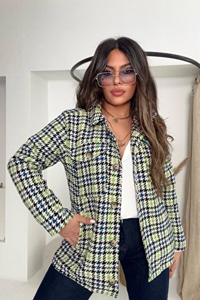 Sohotique By P Πουκάμισο με μοτίβο λούτσου Πράσινο-Εκρού