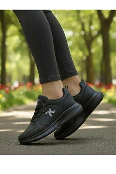 Bay Emir Daily Black Anatomical Flexible Sole Lace-Up Women's Sports Shoes Fp Product