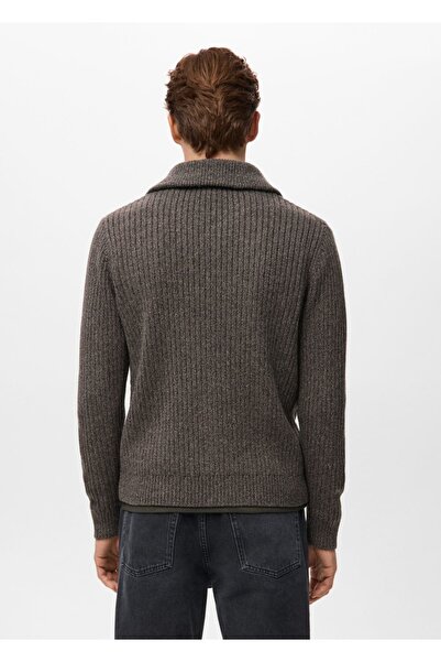 MANGO Man Ribana triko fermuarlı hırka