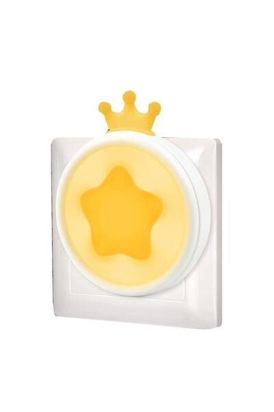 UIQ Set of 3 Annmore LED nightlights for children's rooms, with light sensor, 0.6W, mains power supply