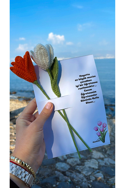 ipeklife هدية زهرة التوليب ليوم المعلم