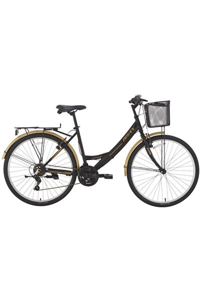 Bisan Lotus 44 CM 26 Jant SİYAH GOLD 21 Vites Şehir bisikleti BLC