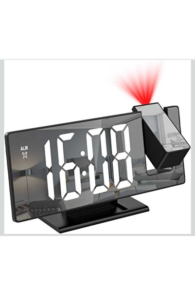 Menuzer Dijital Çalar Masa Saati, Projektör Ekranlı Erteleme Fonksiyonu Yükse...