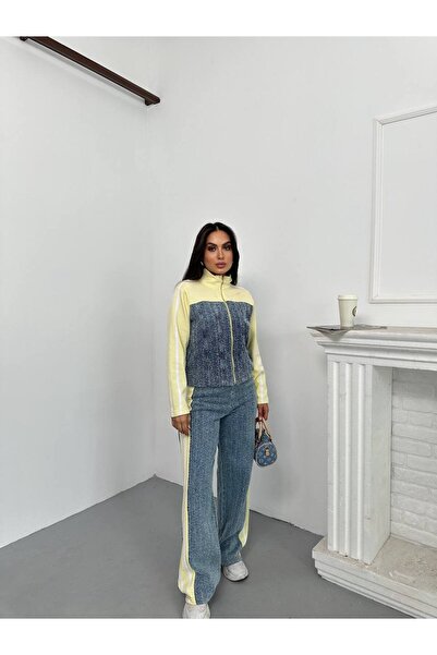 coast moda Women's Threaded 3-Thread g Paneled Premium Baggy Jean Pants