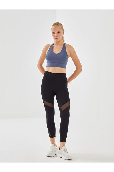 LC Waikiki Indigo Underwire-Free Plain Unpadded Sports Bustier