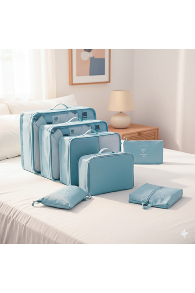 ZAAPPY 7PCS Travel Organizer Cube Set, Foldable Design with Snap Closure, Mul...