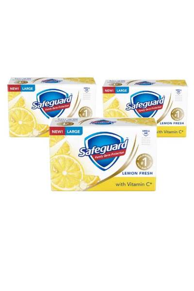 Safe Guard Safeguard Lemon Fresh Soap 3x115g - Pack of 3