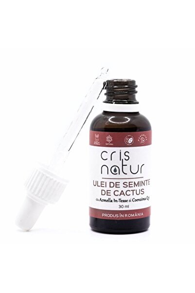 Cris Natur 100% Facial Oil with Cactus Seed, Acmella In-Tesse & Coenzyme Q10, 30 ml