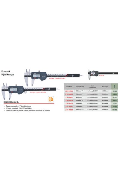 Werka Eco Digital Caliper 150mm