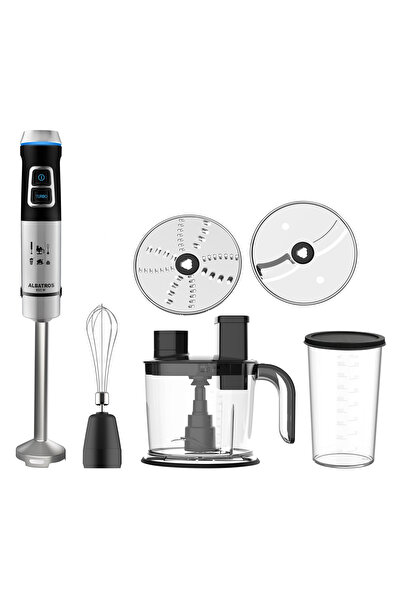 Samus Blender Albatros MR850A de mare putere cu viteză variabilă și accesorii din oțel inoxidabil