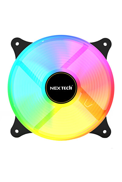 NEX TECH® PC RGB 120mm Silent Fan, 4-pin Molex, Hydraulic Bearing, 36–58 CFM