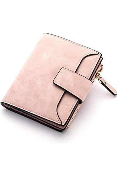 Baellery Pink Leather Women's Bi-Fold Wallet