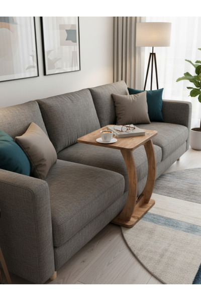 Merhaba Mobilya - C-line tek sehpa (C sehpa - tekerlekli)