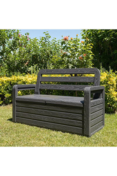 TOOMAX Panchina Foreverspring Bench Antrasit Sandıklı Bahçe Bankı 263 LT