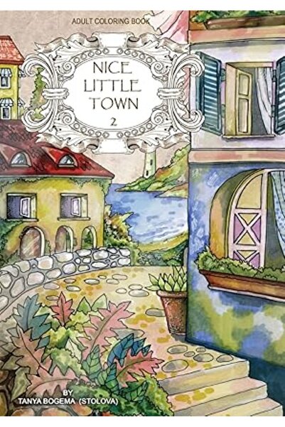 Createspace Independent Publishing Platform كتاب تلوين للكبار: بلدة صغيرة لطي...