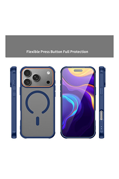 Wtech Apple iPhone 17 Pro Max 5G 2025 Hybrid Matte Translucent Hard PC Strong Magnetic Case Cover