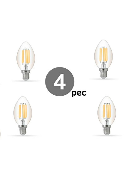 sod Four 5-watt chandelier bulbs, white light, add a touch of elegance to any room with bright colors.