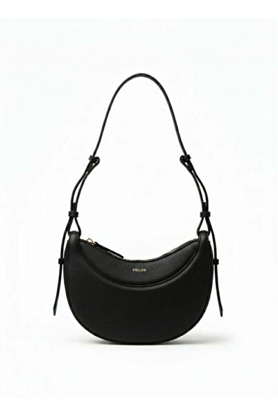 Pollen حقيبة كتف، معدن ذهبي، حزام قابل للتعديل مقاس 25 سم