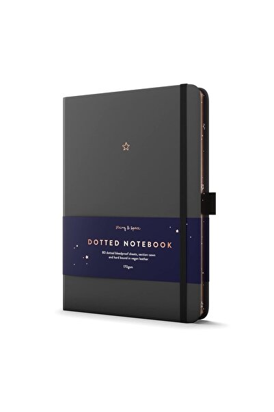 Generic Bullet Dot Journal — 'Space' Collection Star Dotted Notebook, A5, 170GSM, Rose Gold, 240 pages