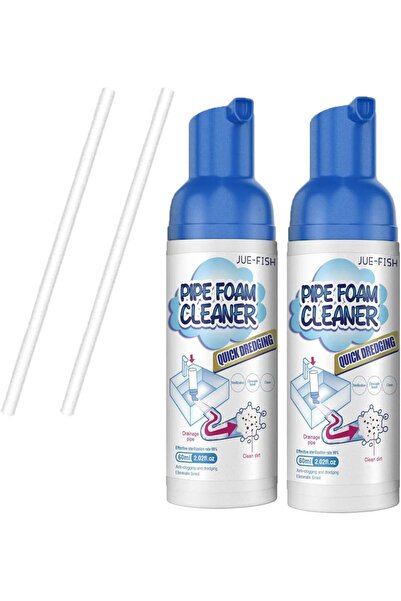Hope Herios Drain Foam Cleaner (2 PCS) - Foam Drain & Clog Remover for Sinks, Tubs & Toilets