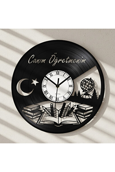 Handmade ساعة حائط مصنوعة يدويًا بتصميم معلمتي العزيز – خاصة ليوم المعلمين