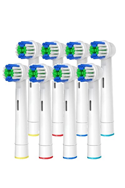 TOYSABİ Oral B Şarjlı ve Pilli Diş Fırçası Uyumlu 8 Adet Premium Kalite Yedek...