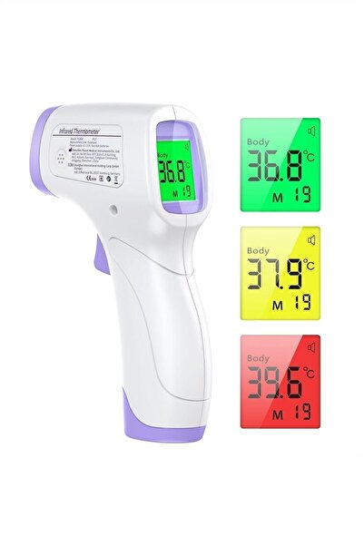 Grandmix Temassız Kızılötesi Dijital Ateş Ölçer Vücut ve Yüzey Sıcaklığı Term...