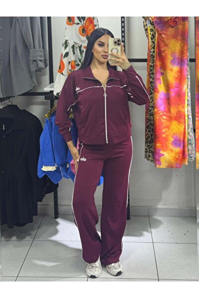 inci bayan giyim Alo Zippered Tracksuit Set