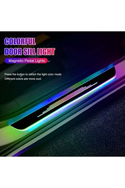 No branded Set iluminare ambientală auto RGB - 2 praguri iluminate, USB-C, 25 de moduri
