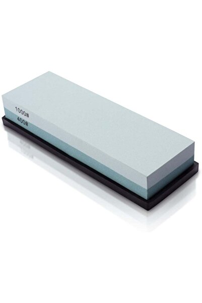 Generic Whetstone Knife Sharpening Stone 2 Side Grit 400/1000 Wetstone Kit -W...