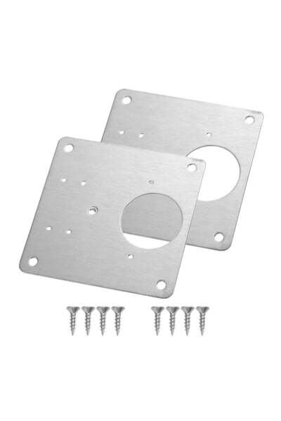 Generic SYOSI 2 Packs Cabinet Hinge Repair Plate Kit, Hinge Repair for Cabinet Door, Hinge Repair Brackets,